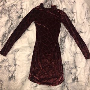 velour stretchy dress